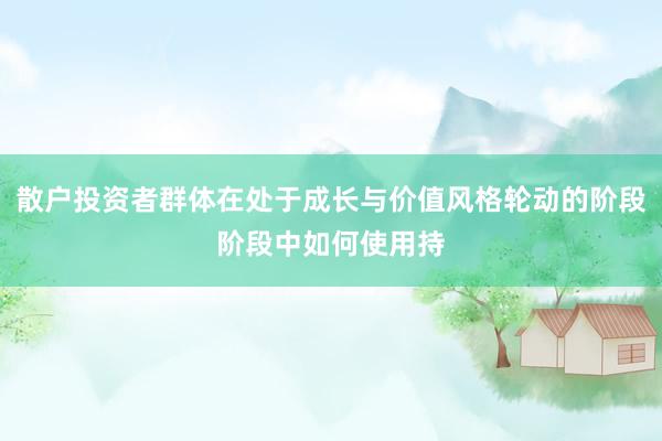 散户投资者群体在处于成长与价值风格轮动的阶段阶段中如何使用持
