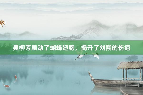 吴柳芳扇动了蝴蝶翅膀，揭开了刘翔的伤疤