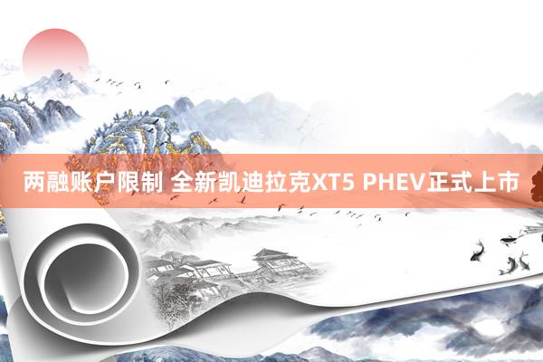 两融账户限制 全新凯迪拉克XT5 PHEV正式上市